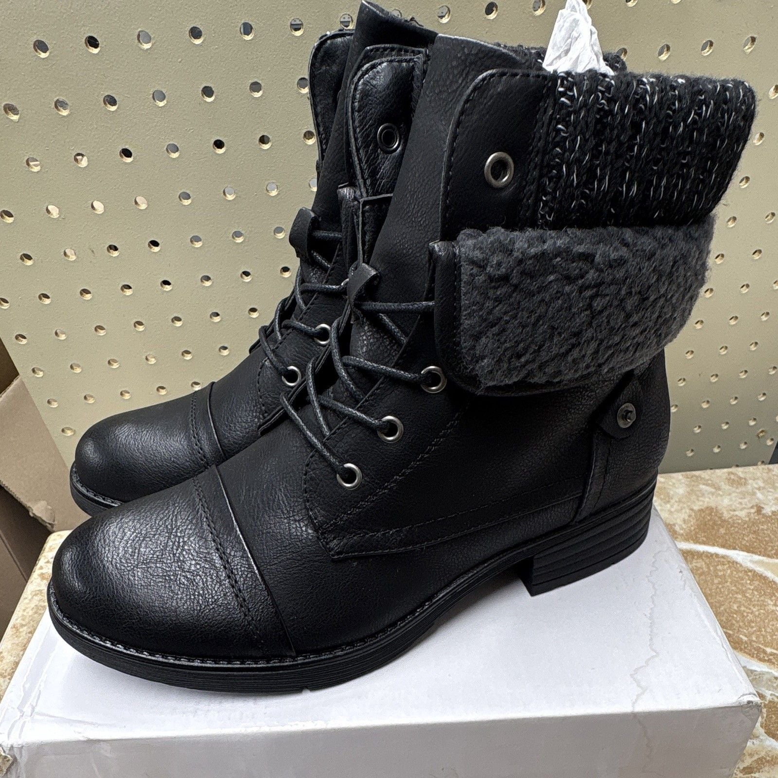 Women's Fall Ankle Boots Size 8 New Dashing Trending Black Boots Shoes Size 38 2