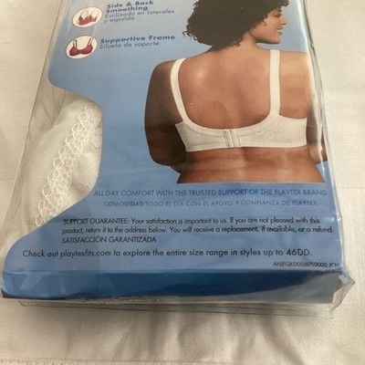 Playtex 18 Hour Sensational Support Wire-Free Bra Women’s 48C White NEW 4