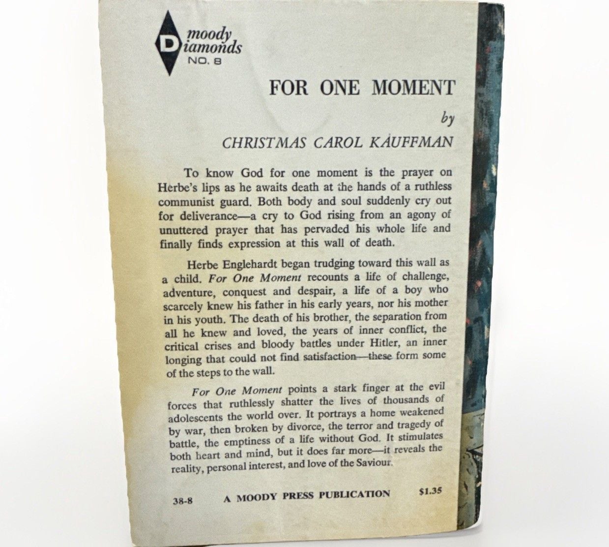 For One Moment by Kauffman, Christmas Carol Kauffman - 1960 First ed paperback 2