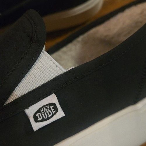 HEY DUDE - Men's Sunapee Warmth Slipper Shoes - Black - Size 11 2