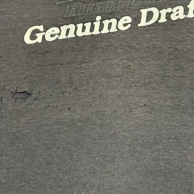 Vintage Single Stitch Miller Genuine Draft T-shirt 80’s Sneaker Tag Size XL USA 9