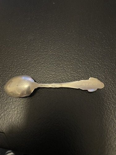 1893 J.H. Johnston & Co Merry Christmas Sterling Silver Souvenir Spoon 6