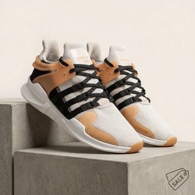 Adidas EQT Support ADV Womens Size 7.5 Gray Black Coral Running Shoes Sneakers 2