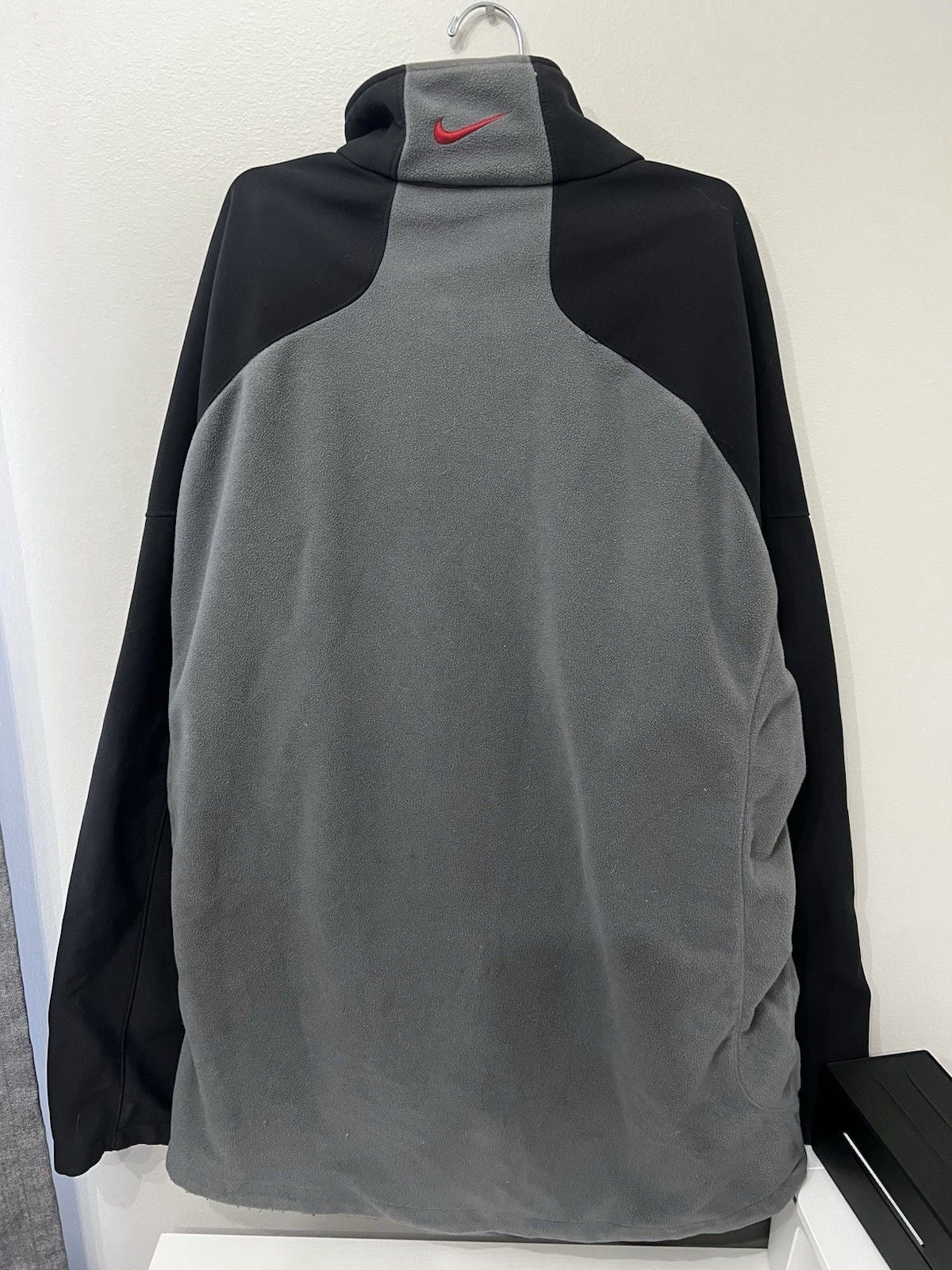 Vintage 2000s Y2K Nike Gray Fleece Full Zip Jacket XXL 4
