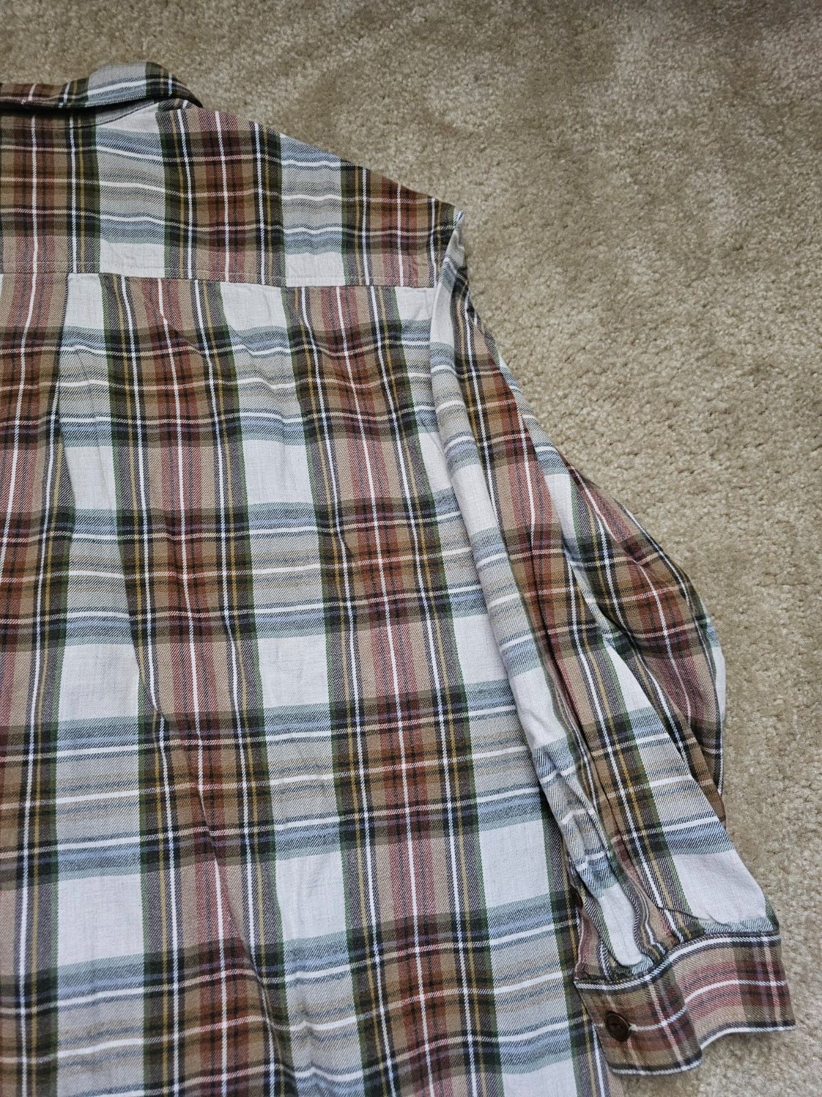 Lauren Ralph Lauren Men's L Plaid Full Zip Shirt Jacket Cotton Shacket Workwear 9