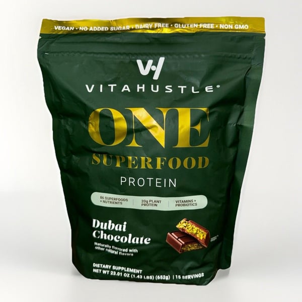 VitaHustle ONE Vegan Protein Powder, Dubai Chocolate