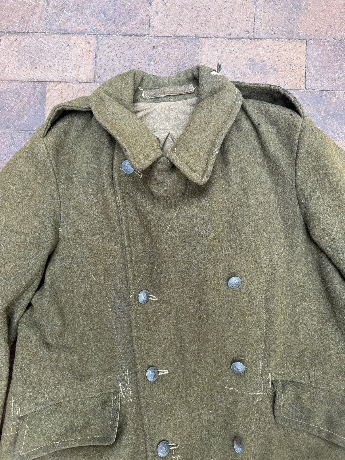 1948 British Army 1940 Pattern Dismounted Wool Greatcoat Size 8 Military 6