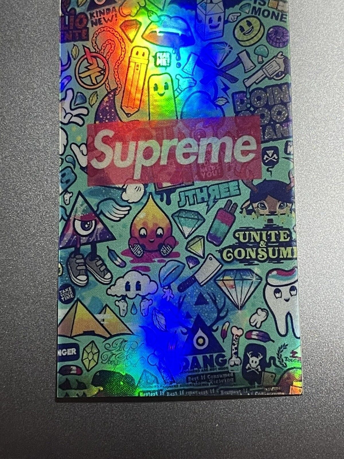 Supreme Vinyl Sticker Holographic Graffiti Punk Rock Skater waterproof 1.7x3” 3