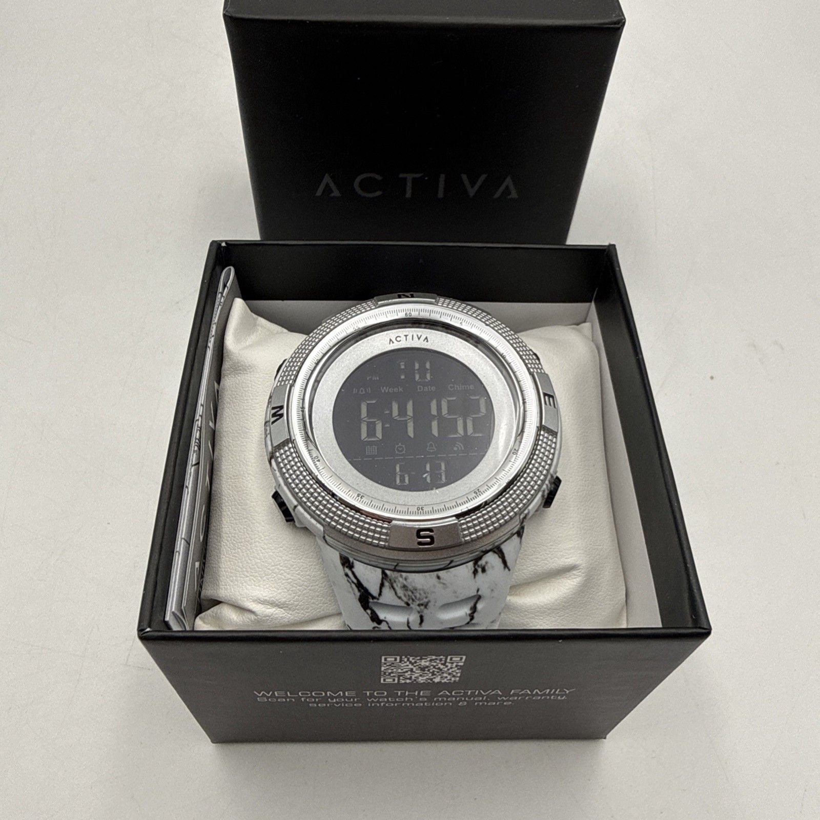 Activa Summit X Invicta ACW1915MC-004 Men’s 50mm White Camo Digital Watch 13