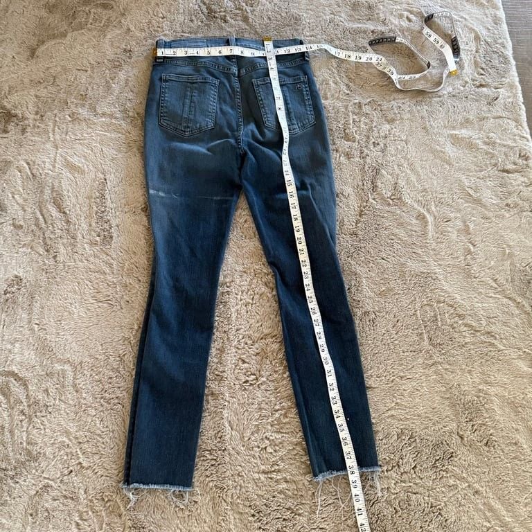 Rag & Bone High Rise Ankle Skinny Jeans - Distressed Woman Size 27 School 11