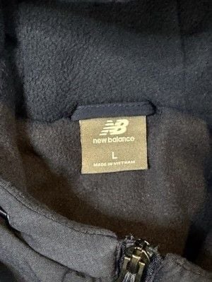 NWT New Balance Men's Puffer Jacket Navy Wind/Water Resistant Soft Quilting L 6