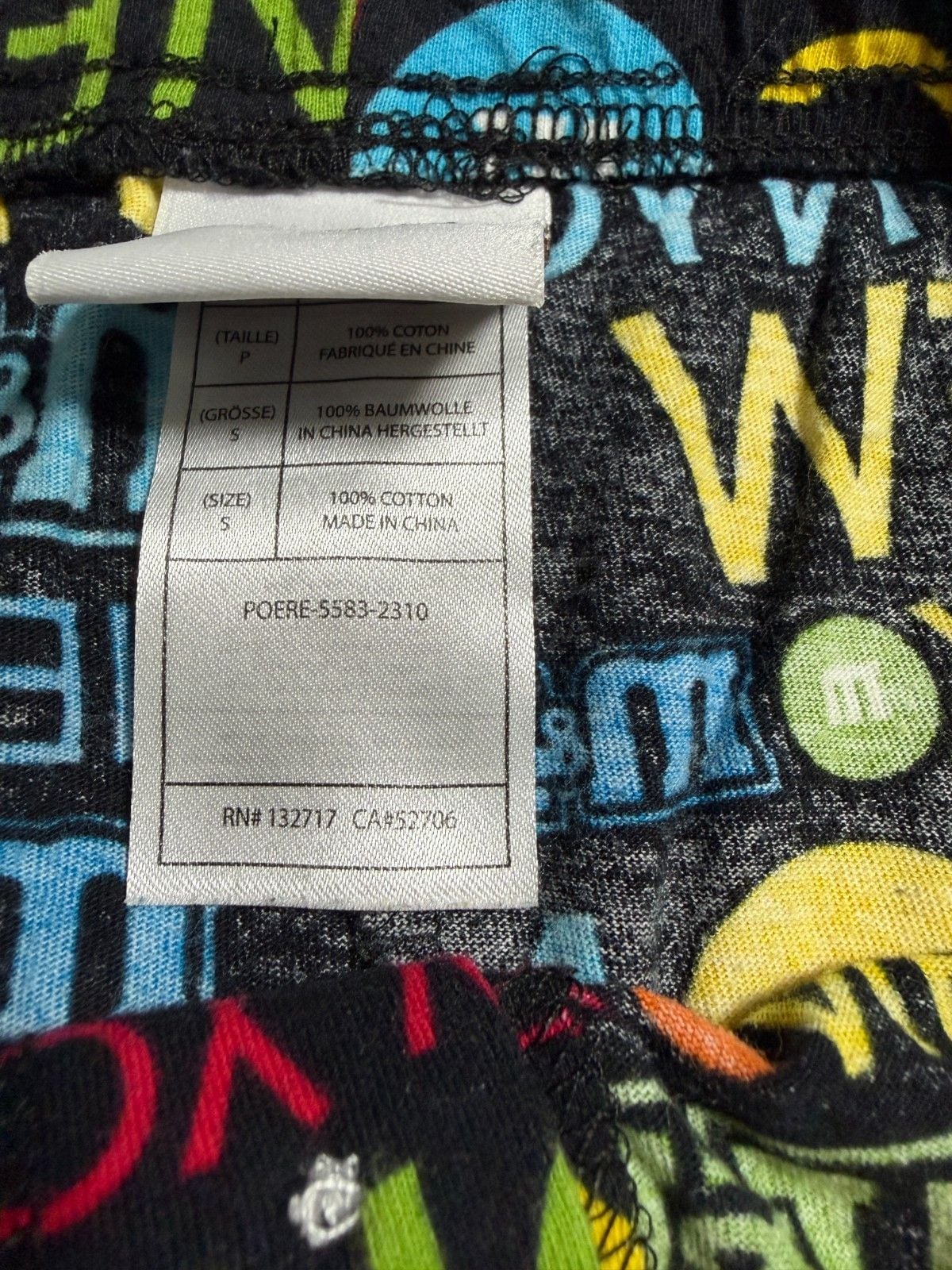 M&M’s NYC New York Shorts Size S Men 100% Cotton Multicolor Logo Lounge Pajama 3