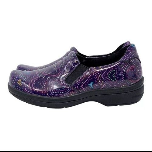 Easy Works By Easy Street 9.5 Wide Leeds Hearts Non Slip Nursing Clogs Work Clog 16