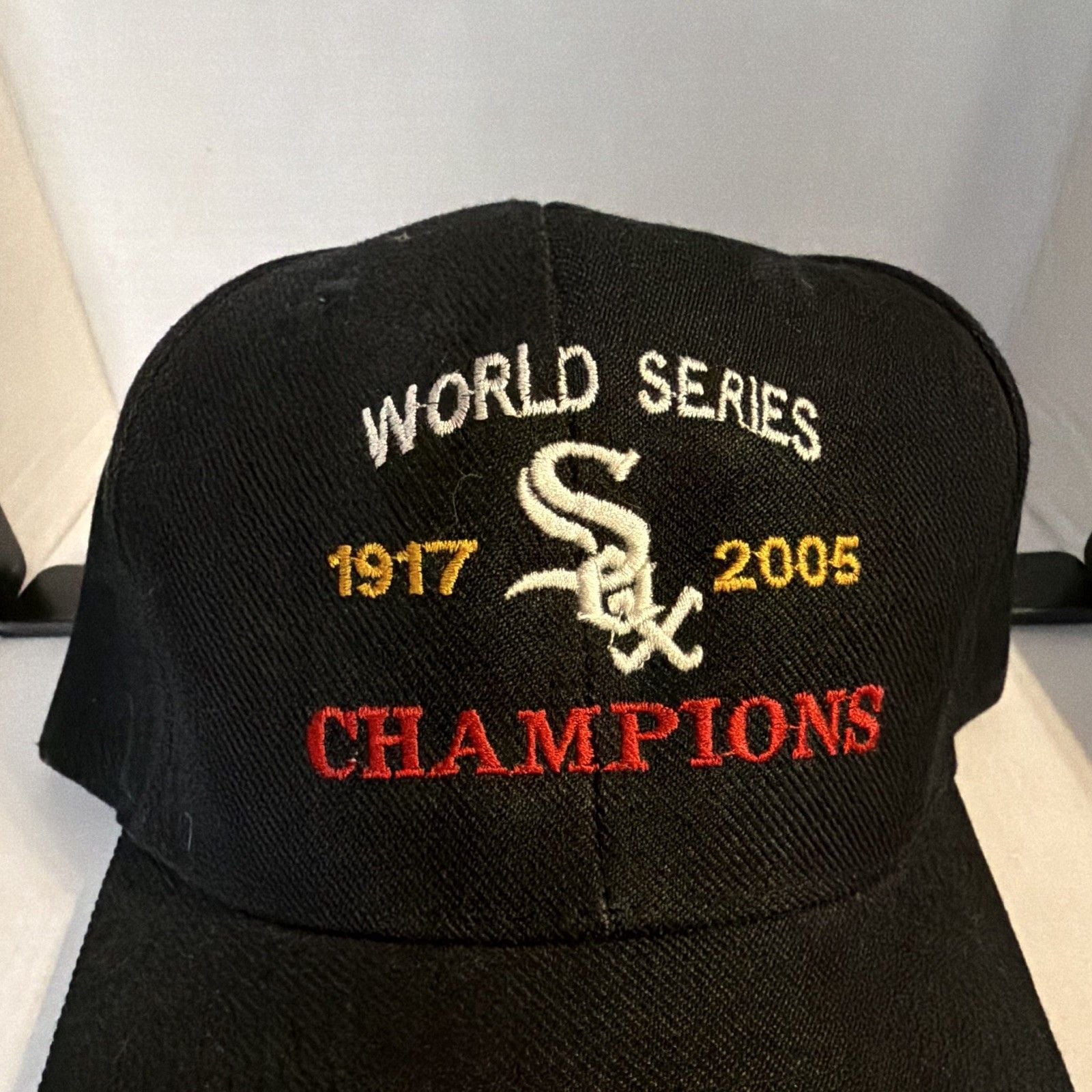 Chicago White Sox World Series Champions 1917/2005 Black Hat, One Size 6