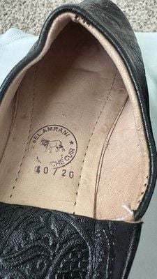 Moroccan Babouche Slippers (Also Called Balgha) Size 8 5