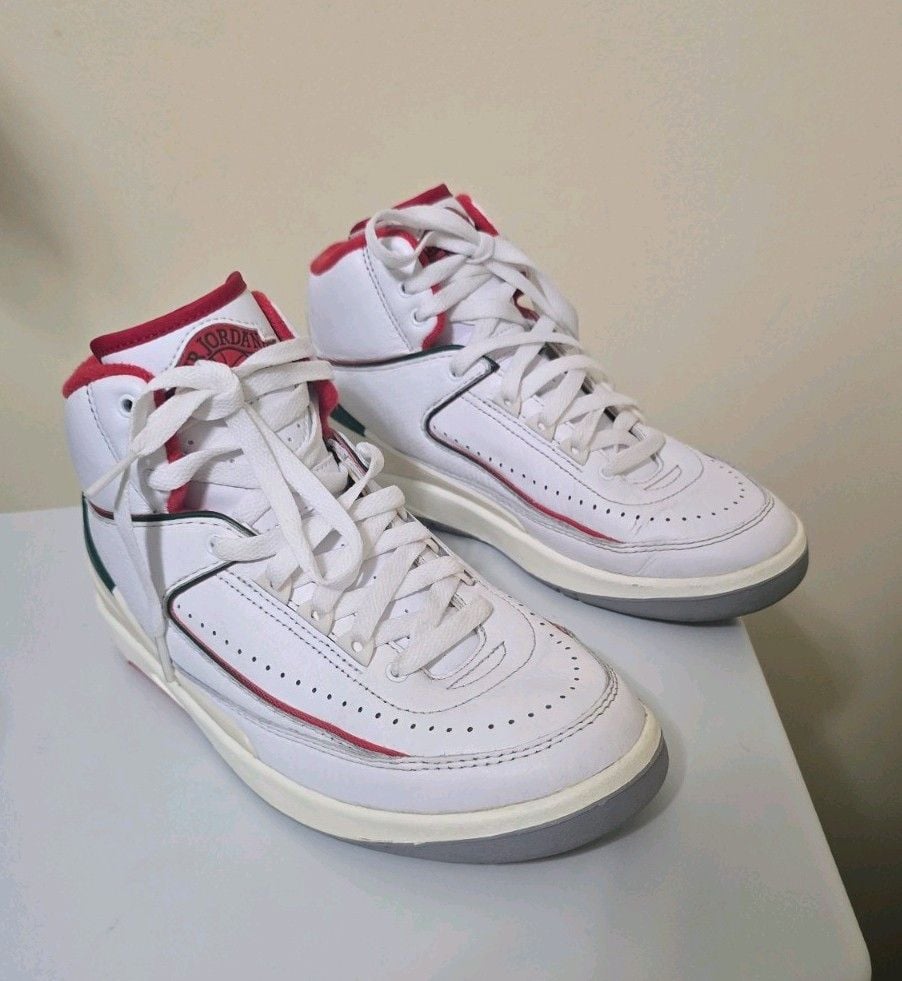 Air Jordan 2 Retro Origins Shoes Youth Size 6Y Womens Size 7.5 Athletic Sneaker 4