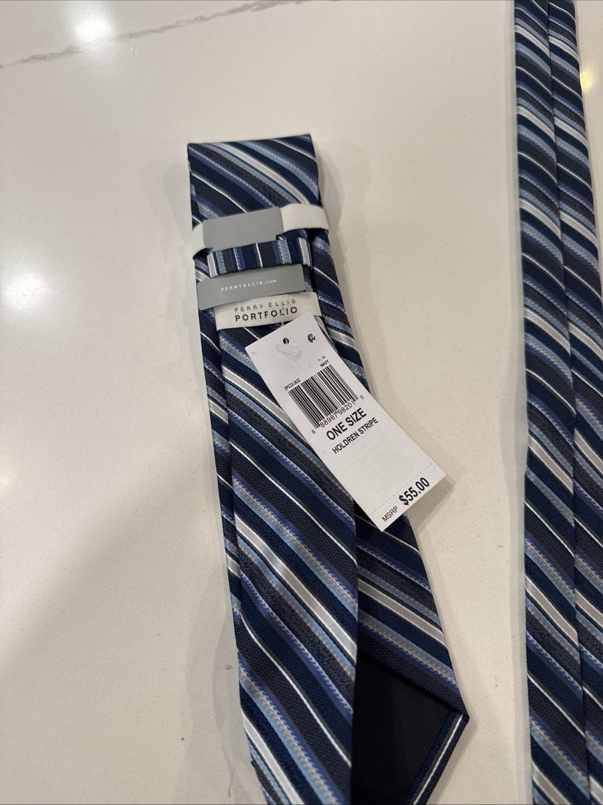 Perry Ellis Portfolio Men Tie Classic Geometric Formal Suit Necktie NWT 0091 4