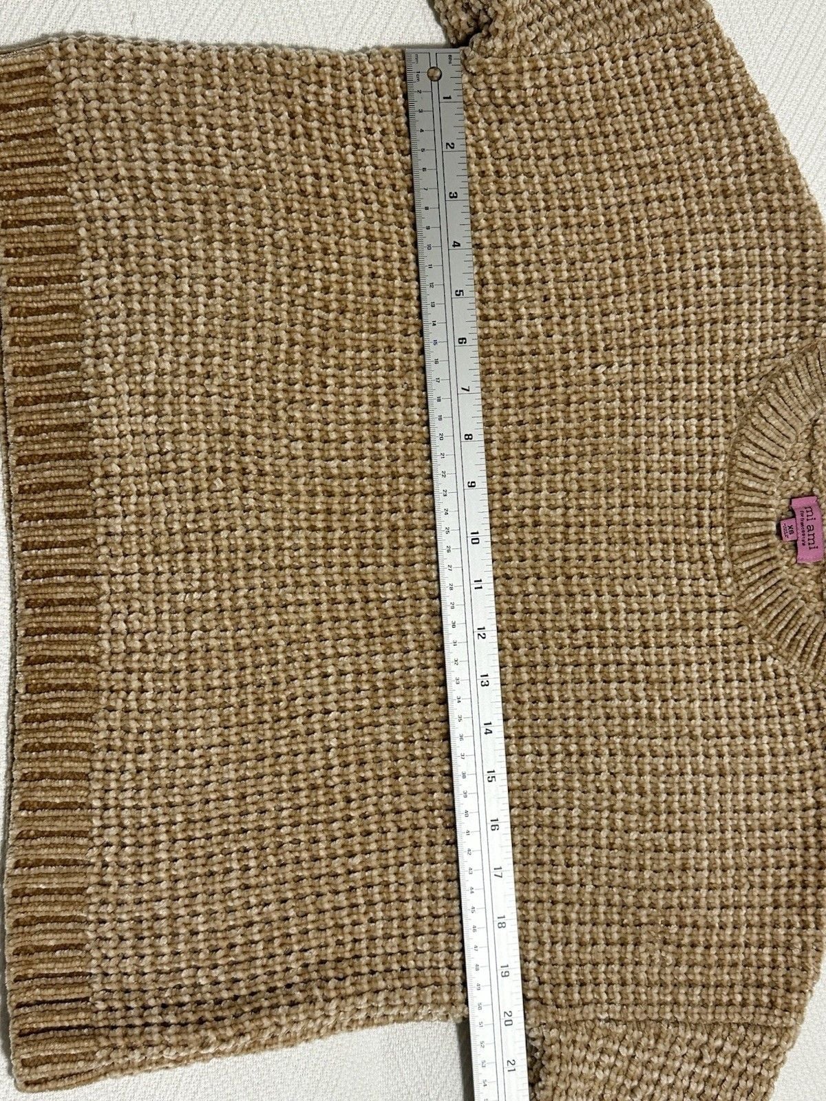 Francesca's Mi Ami Women's Sweater Brown Crop Size XS 8