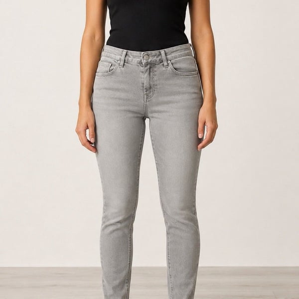 Old Navy Rockstar Jeans Women’s 8 Regular Gray Mid Rise Skinny Stretch