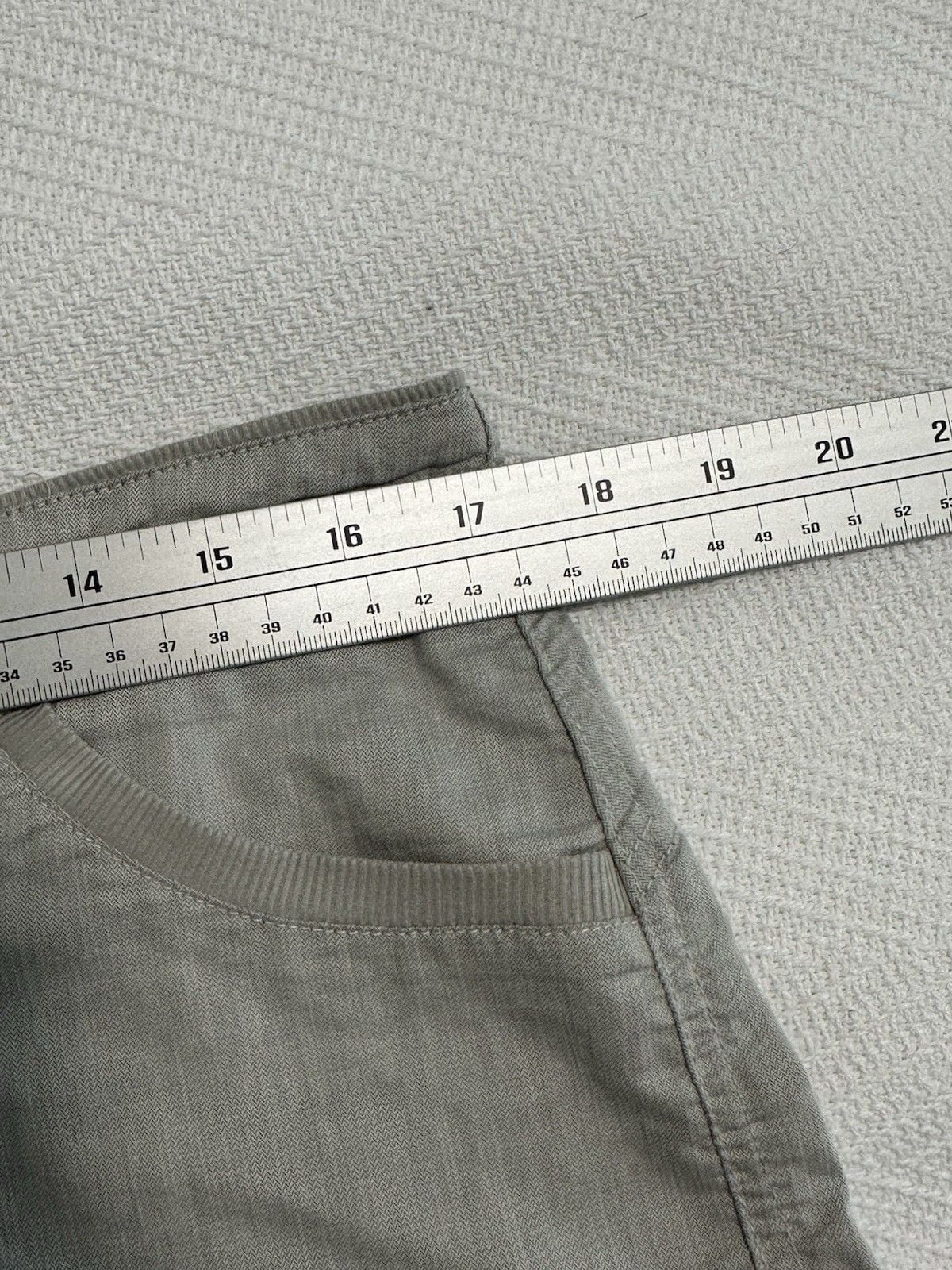 Kuhl Cabo Shorts Gray Cotton Linen Blend Hiking Hidden Drawsting Waist Size 12 7