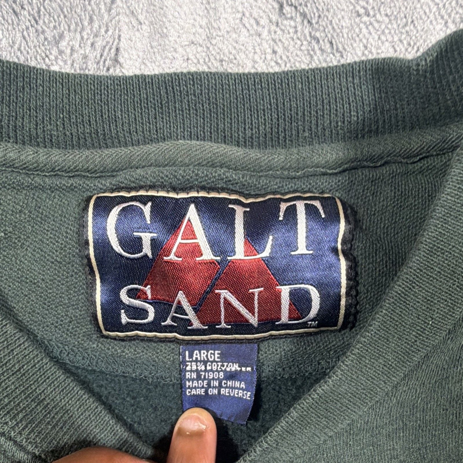 Vintage 1990s Galt Sand Green Bay Packers Crewneck Sweatshirt Size Large 3