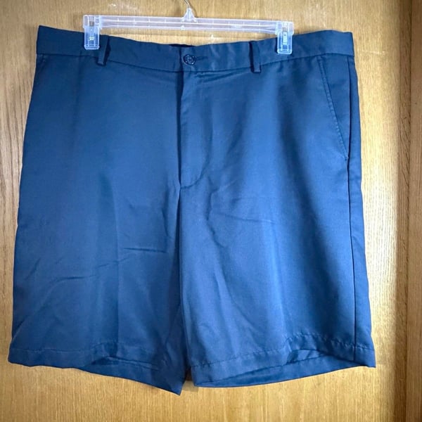 Navy blue Norman for Tasso Elba Golf Chino Shorts Navy Size 40 Flat Front 10"