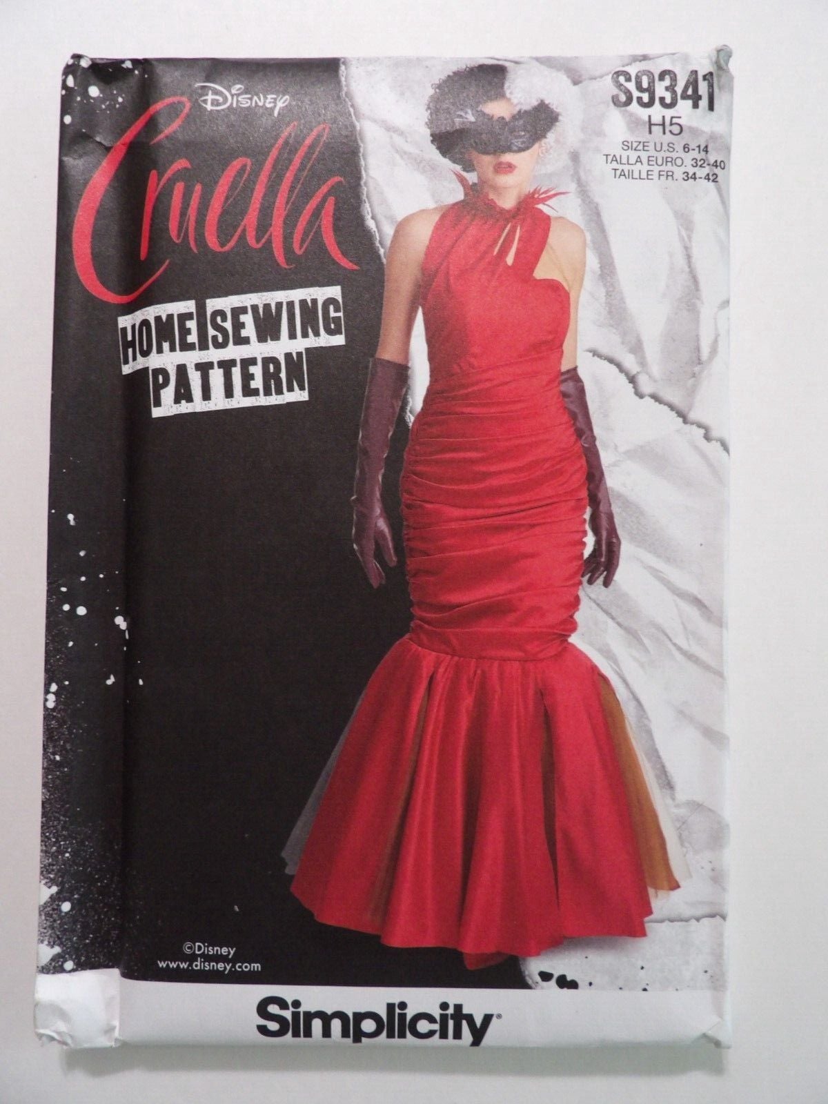 Disney Cruella Mermaid Dress Simplicity Costume S9341 H5 US Size 6-14 1