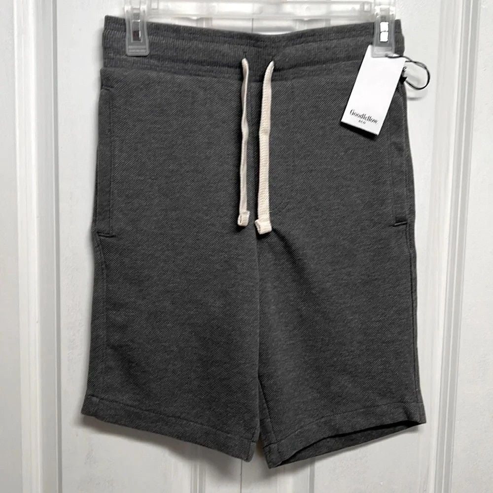 Good Fellow Charcoal Gray 3 Pocket High Rise Knit Bermuda Shorts Size XS NWT 2