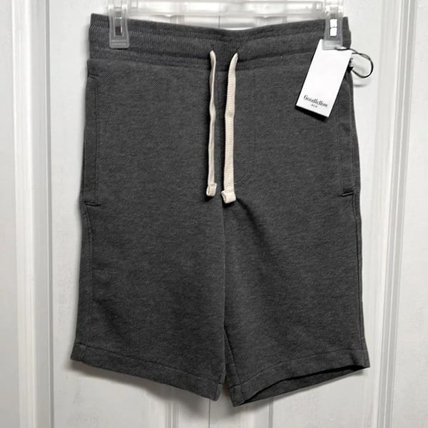 Good Fellow Charcoal Gray 3 Pocket High Rise Knit Bermuda Shorts Size XS NWT