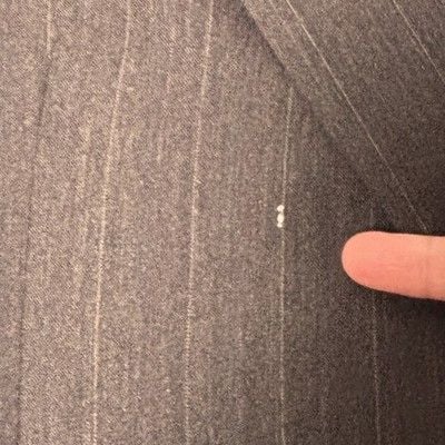 Adolfo Suit  Men’s 42R Classic Fit Charcoal Gray Wool Blend Pinstripe  8