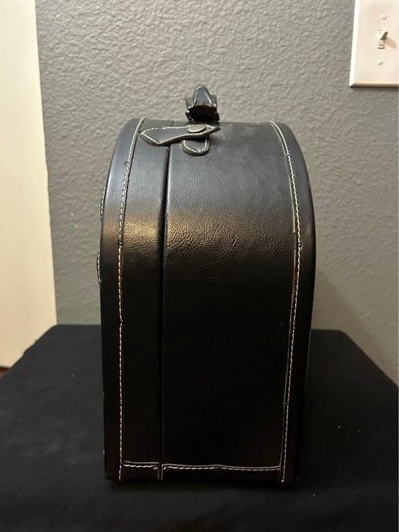 Vintage Paris Poodle Handbag Leather DOUBLE THE SIZE 7