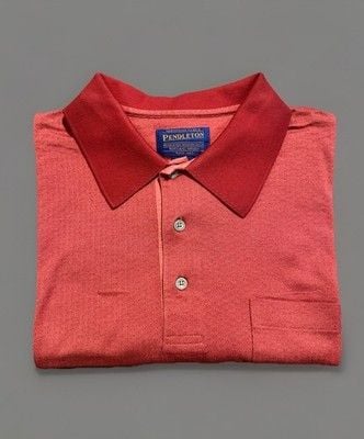 Pendleton 100% Cotton Men's Casual Polo Shirt Size Large Summer Date Night 6