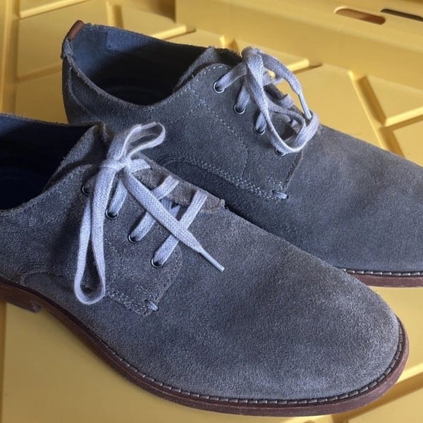 COLE HAAN MEN'S FEATHERCRAFT GRAND BLUCHER OXFORD MAGNET SUEDE Size 7.5 M C29704