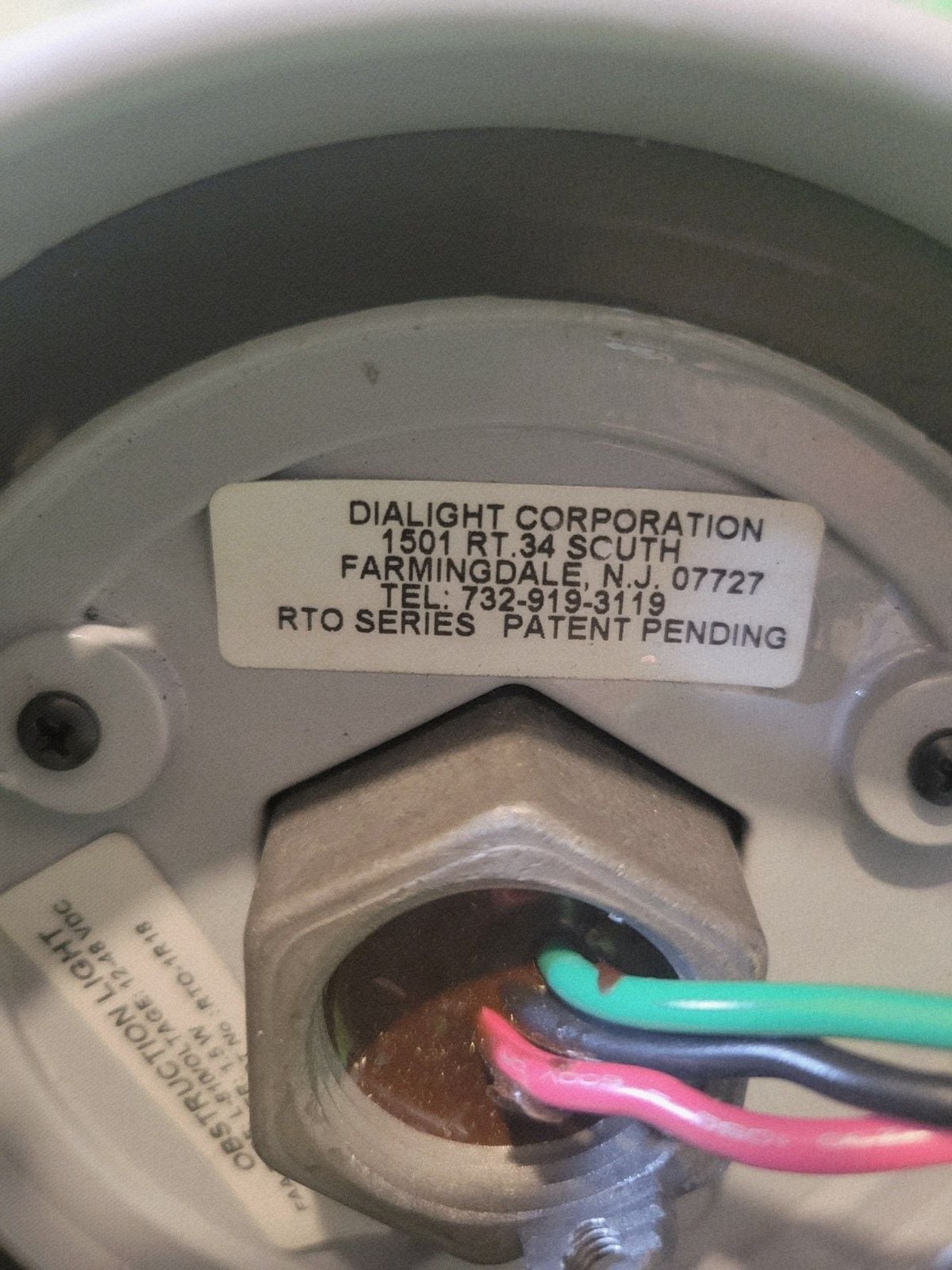 Dialight RTO-1R18 LED Obstruction Light Red Beacon FAA L-810 12-48 VDC Tower 5