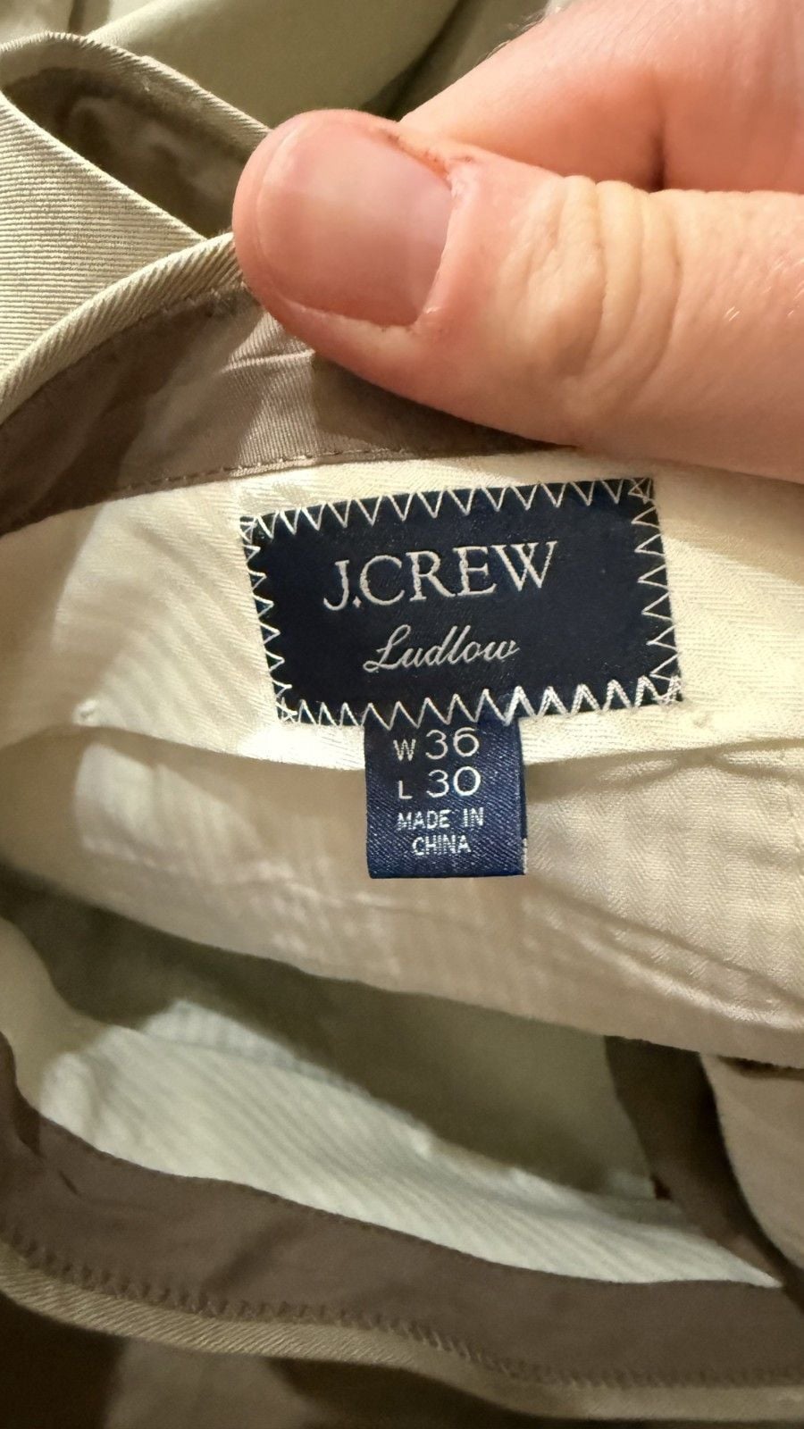 J. Crew Ludlow Slim-fit suit jacket / suit pants in Italian Chino | 46L + 36/30 10