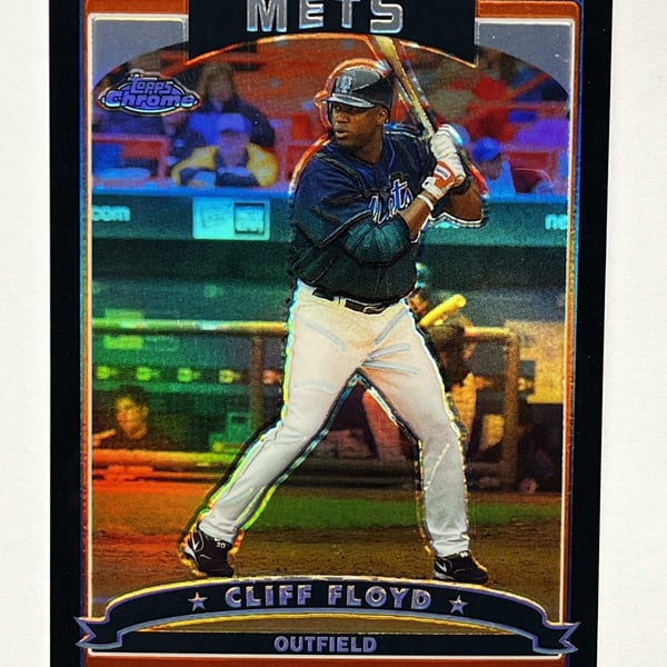 2006 Topps Chrome Black Refractor #142 Cliff Floyd /549 New York Mets