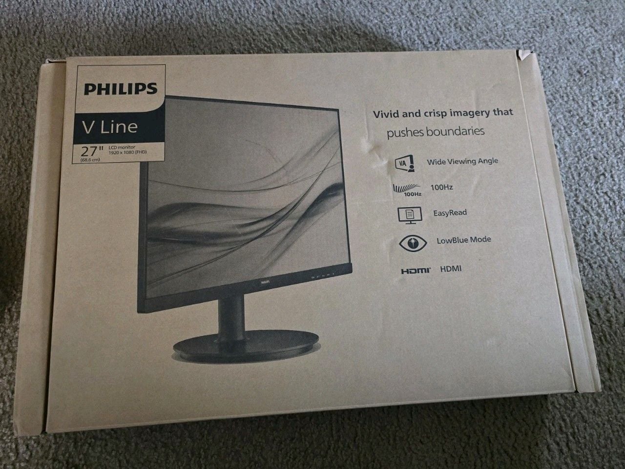 Philips V-Line 271V8LB/39 27" Full HD Monitor Hdmi Built In Speakers 1