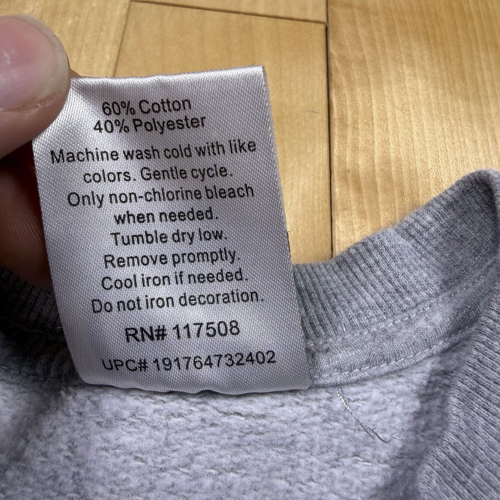 Y2K Hybrid Tees Skull All Over Print Sweatshirt Mens L 42/44 Gray Goth Grunge 5