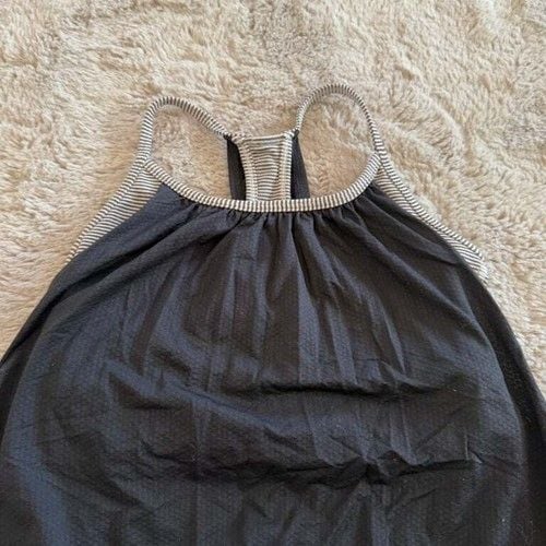 Lululemon Black Racerback Athletic Tank Top built in Bra Gym Outdoor Gorpcore Size S 3
