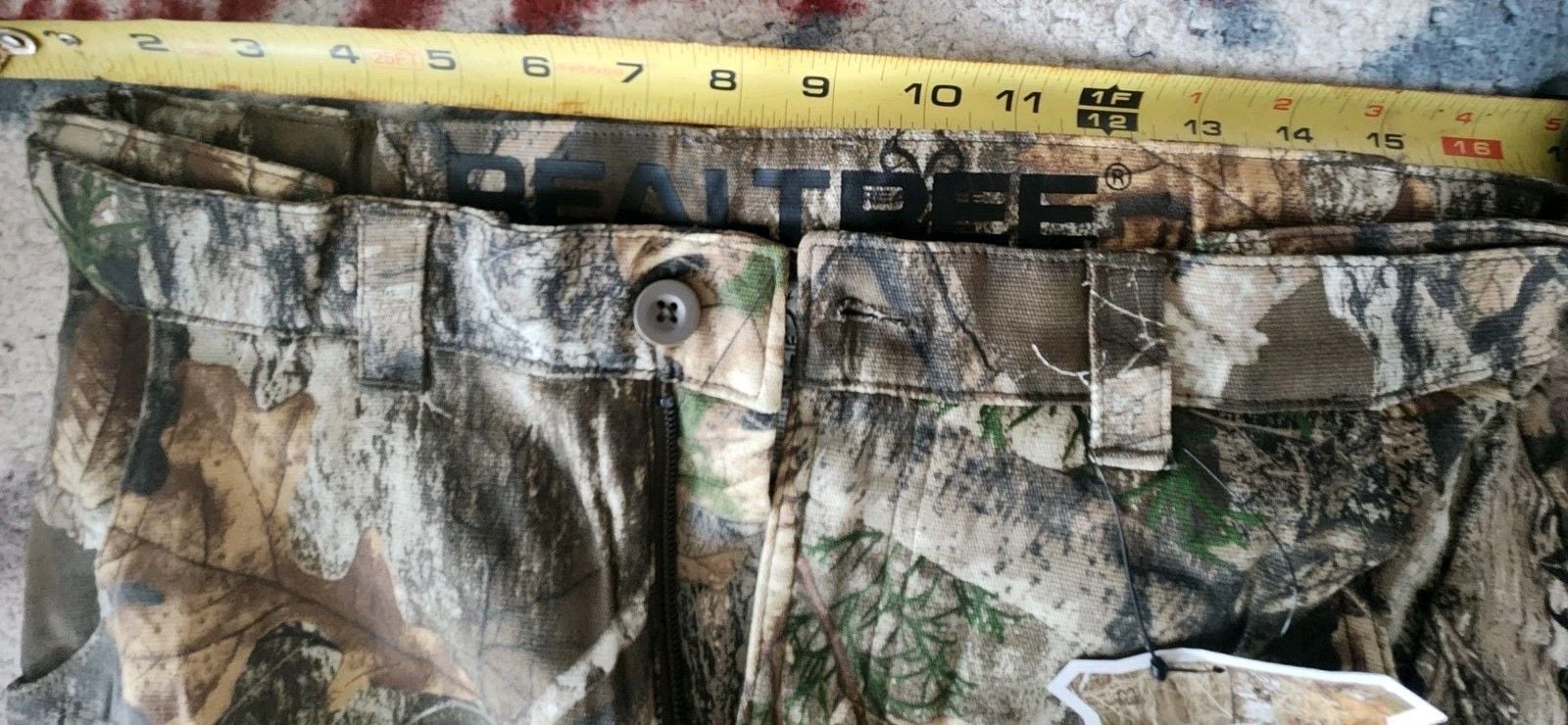 Realtree Edge Camo Hunting Pants Cargo Pockets Polyester Unisex Adult M 9