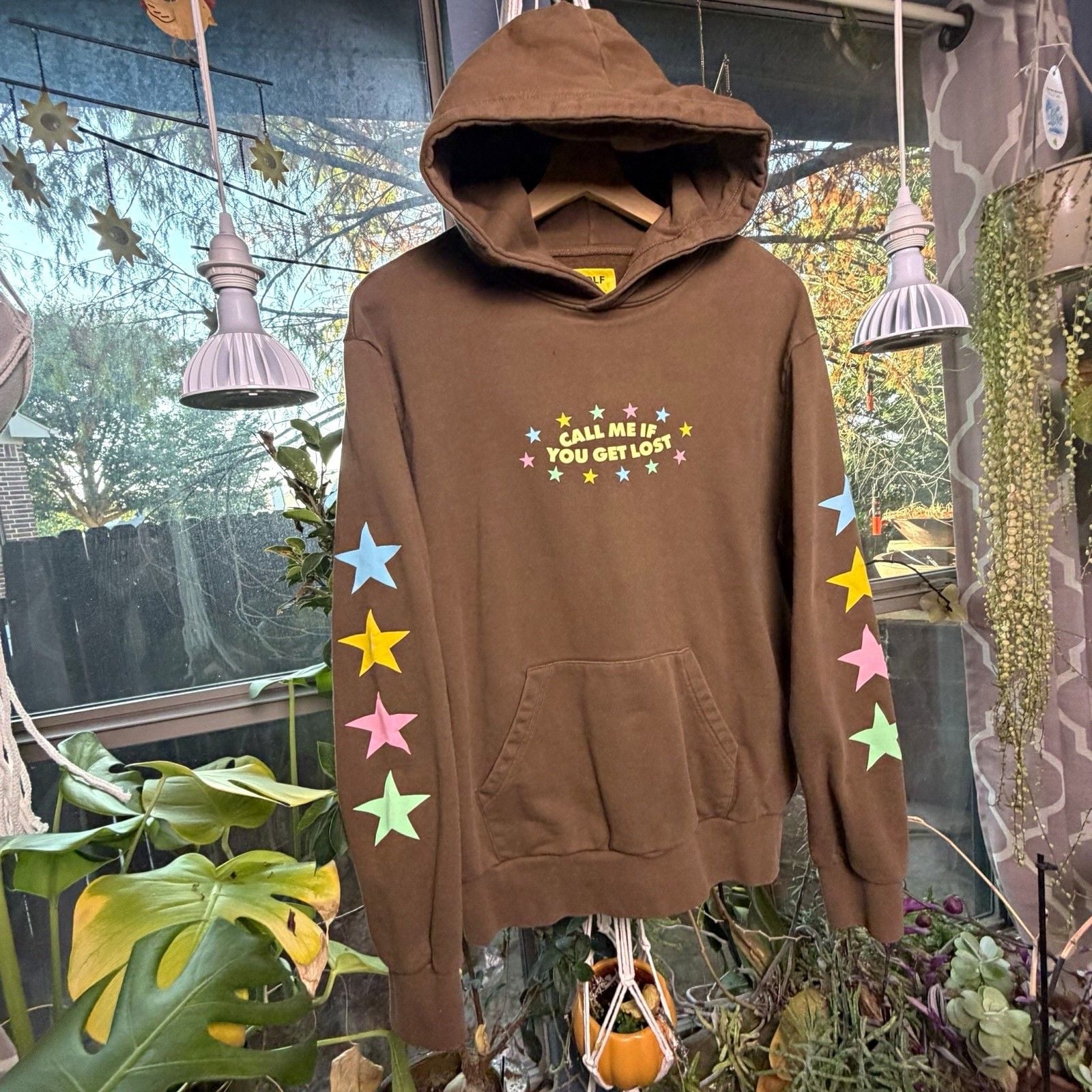Golf Wang Tyler The Creator Call Me If You Get Lost Tour Hoodie Brown Mens M 2