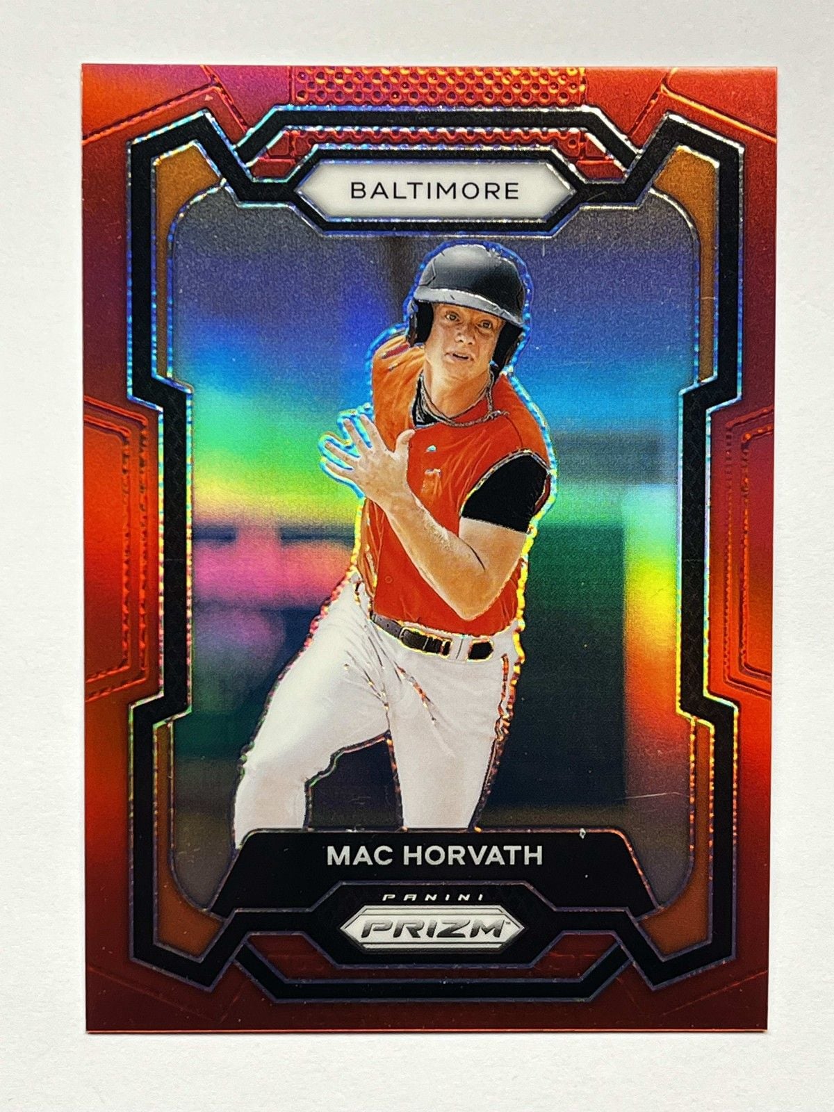 2024 Panini Mac Horvath #92 Red Prizm /299 Baltimore Orioles 1