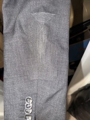 SuitSupply Lazio VBC Tropical Wool Suit Gray 44R FLAW READ 6
