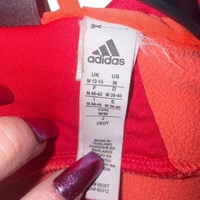 Adidas Red Full-Zip Hoodie 4