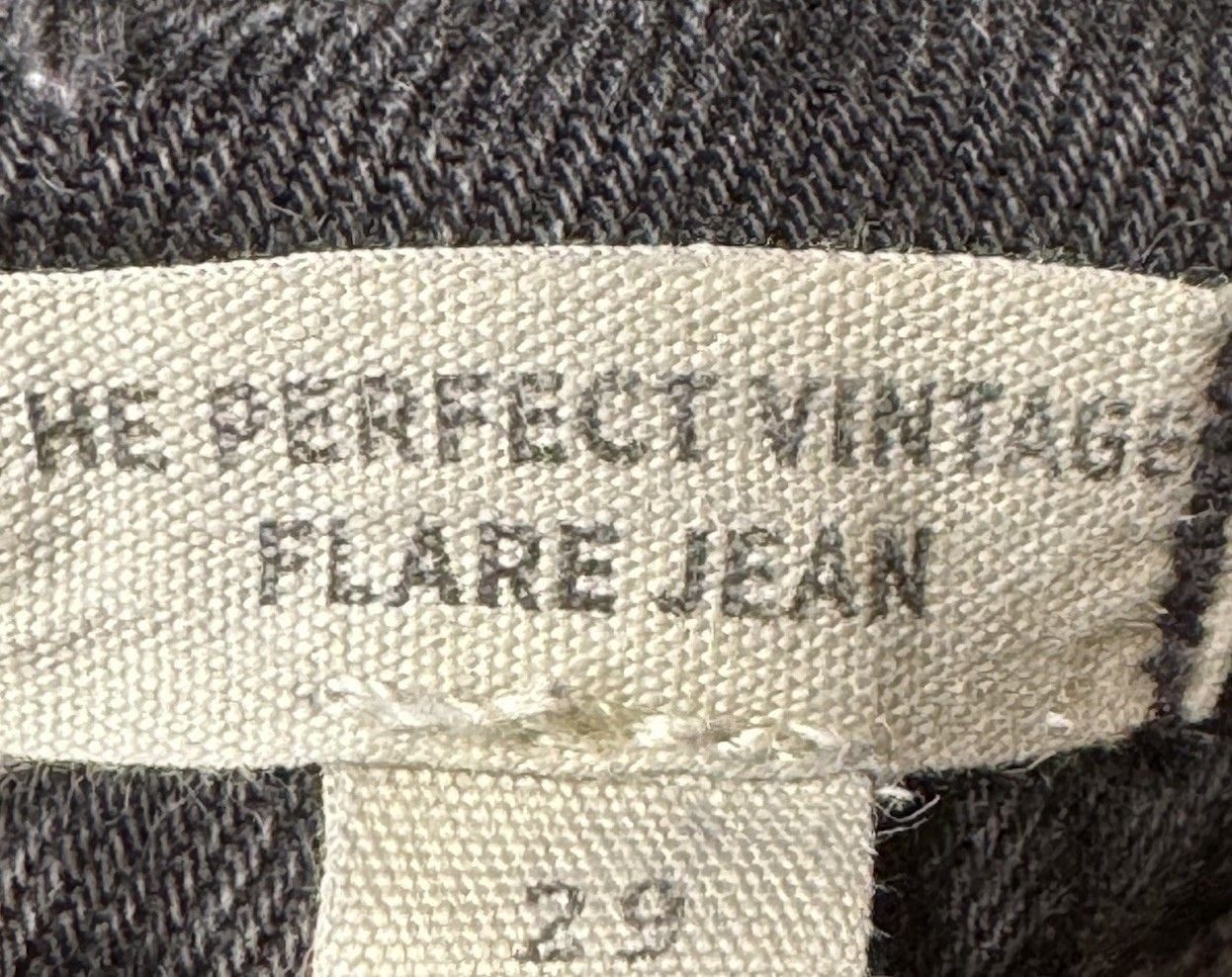 Madewell The Perfect Vintage Flare Jean High Rise Faded Black Denim Size 29x29 8