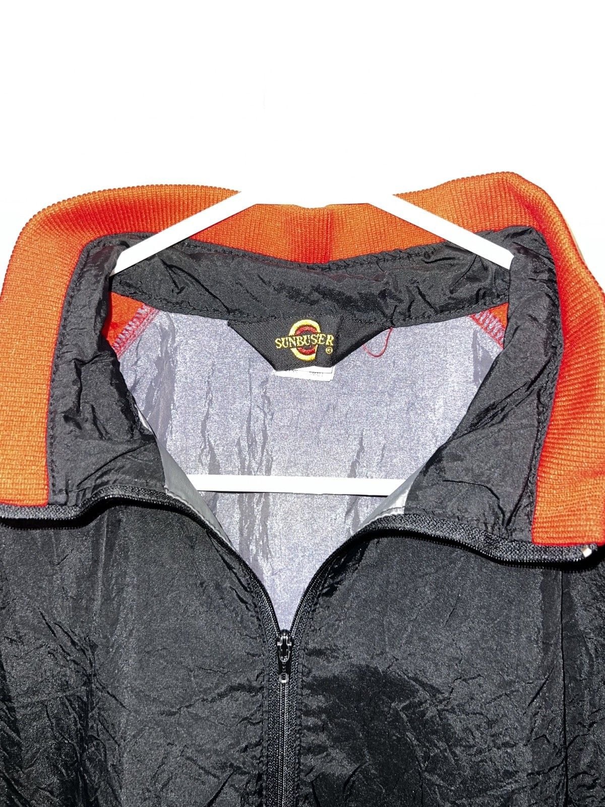 Vintage Sunbuster Windbreaker Red/black/grey Size Small 3