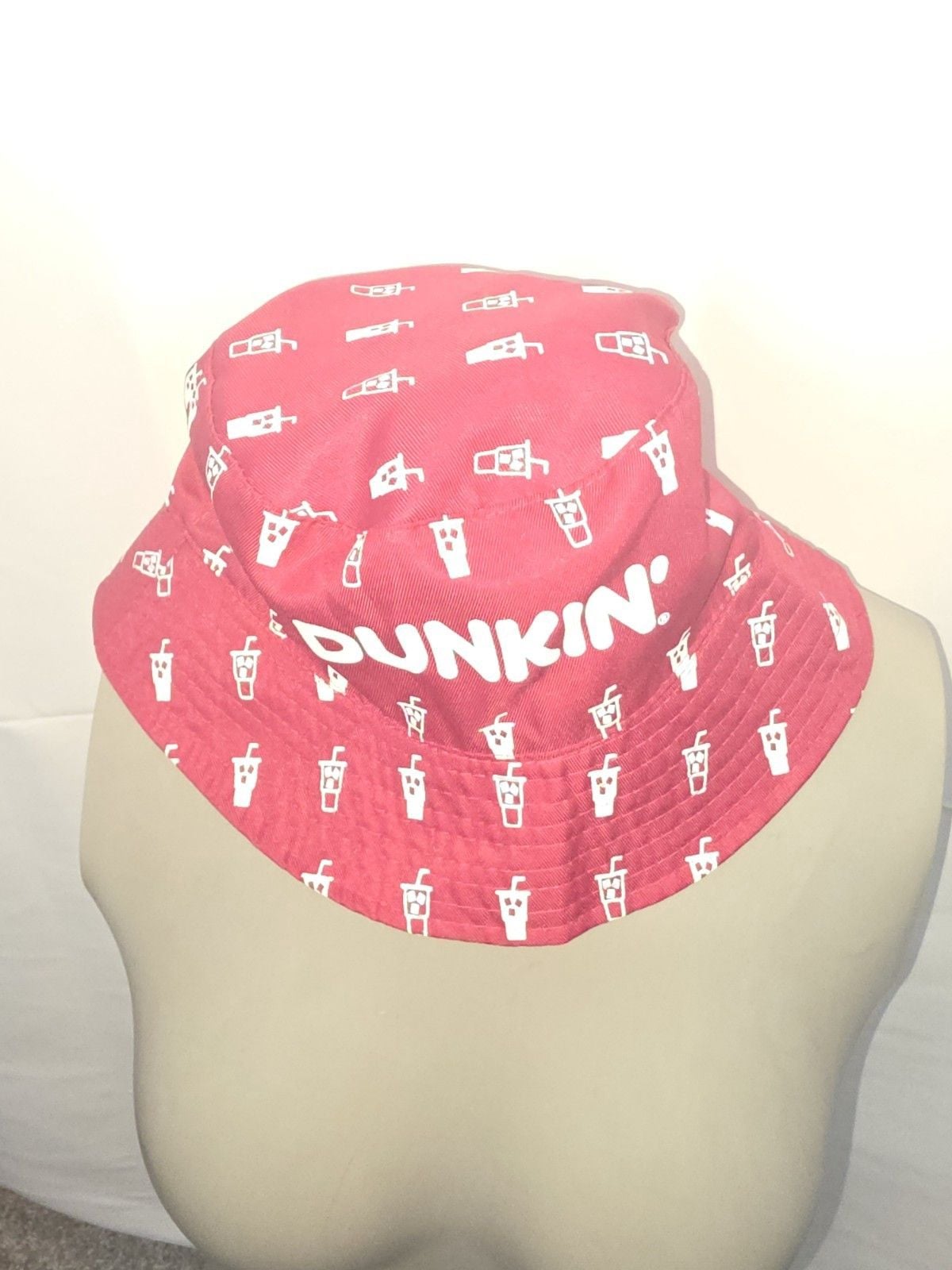 Dunkin Donuts Bucket Hat Reversible Orange Purple New Promo Coffee dunks 3