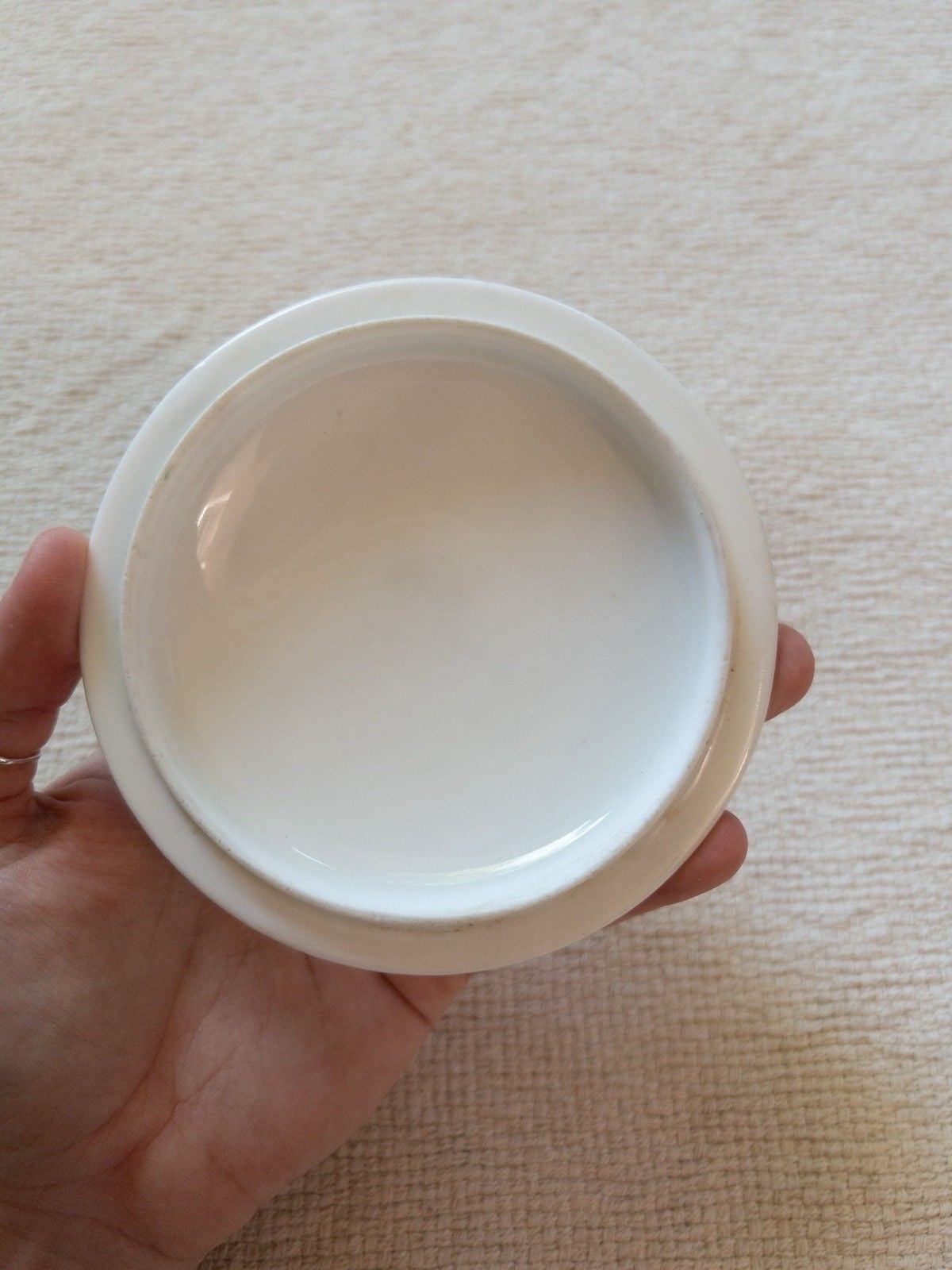 Antique Limoges CFH GDM Sugar Bowl Lidded Cup French Porcelain Blue Floral 1880s 12