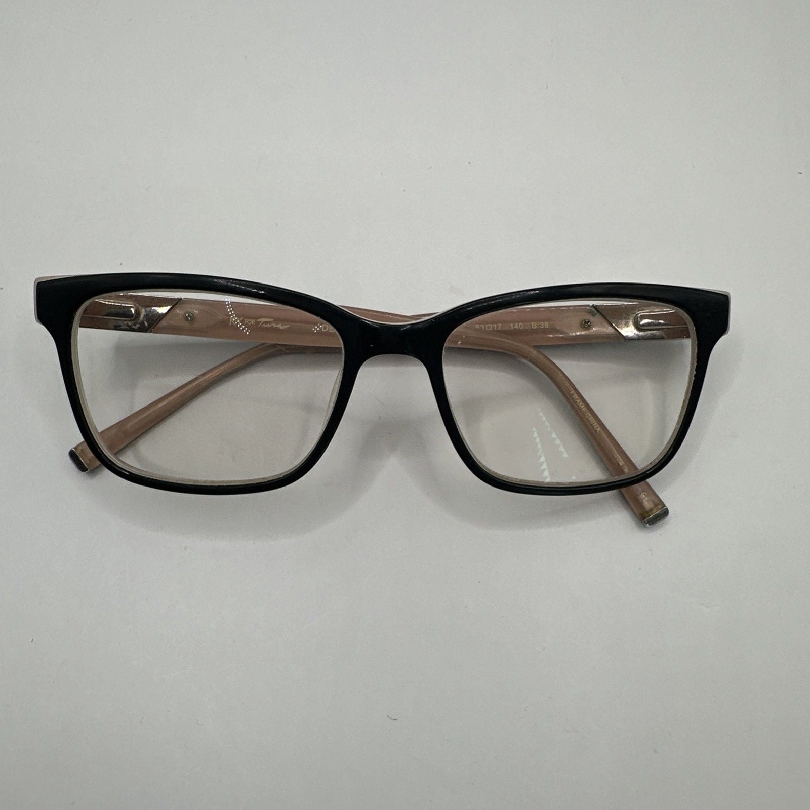 KY for Tura K326 BRN Brown Gradient Rectangular Eyeglasses Frames 53-17-140 3