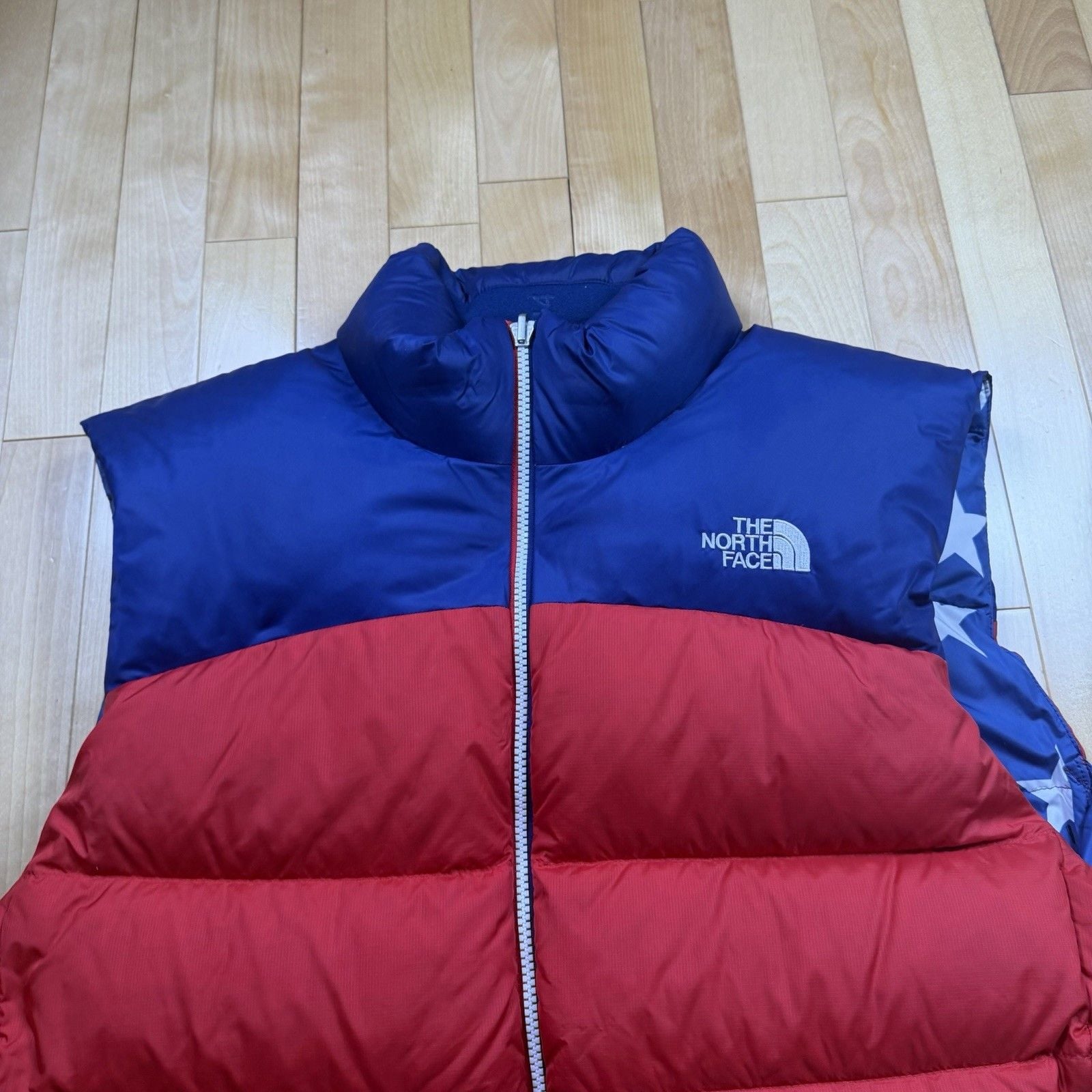 The North Face RU14 2014 Sochi Olympics 700 Down Vest Mens L USA Stars Rare 19